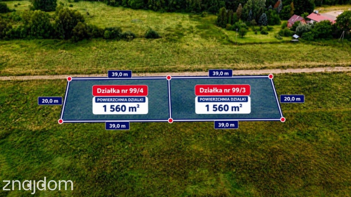 Działka budowlana 1560 m² | MPZP | Sycewice k. Słupska | - zdjęcie 2