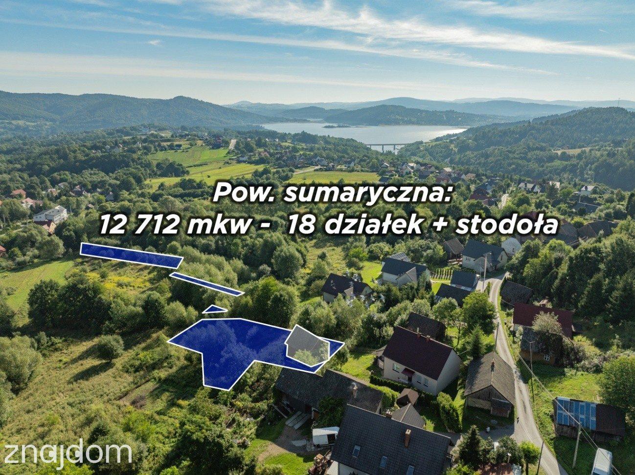 18 działek Koziniec 1,27 ha | MN + las | Jezioro Mucharskie - zdjęcie 2