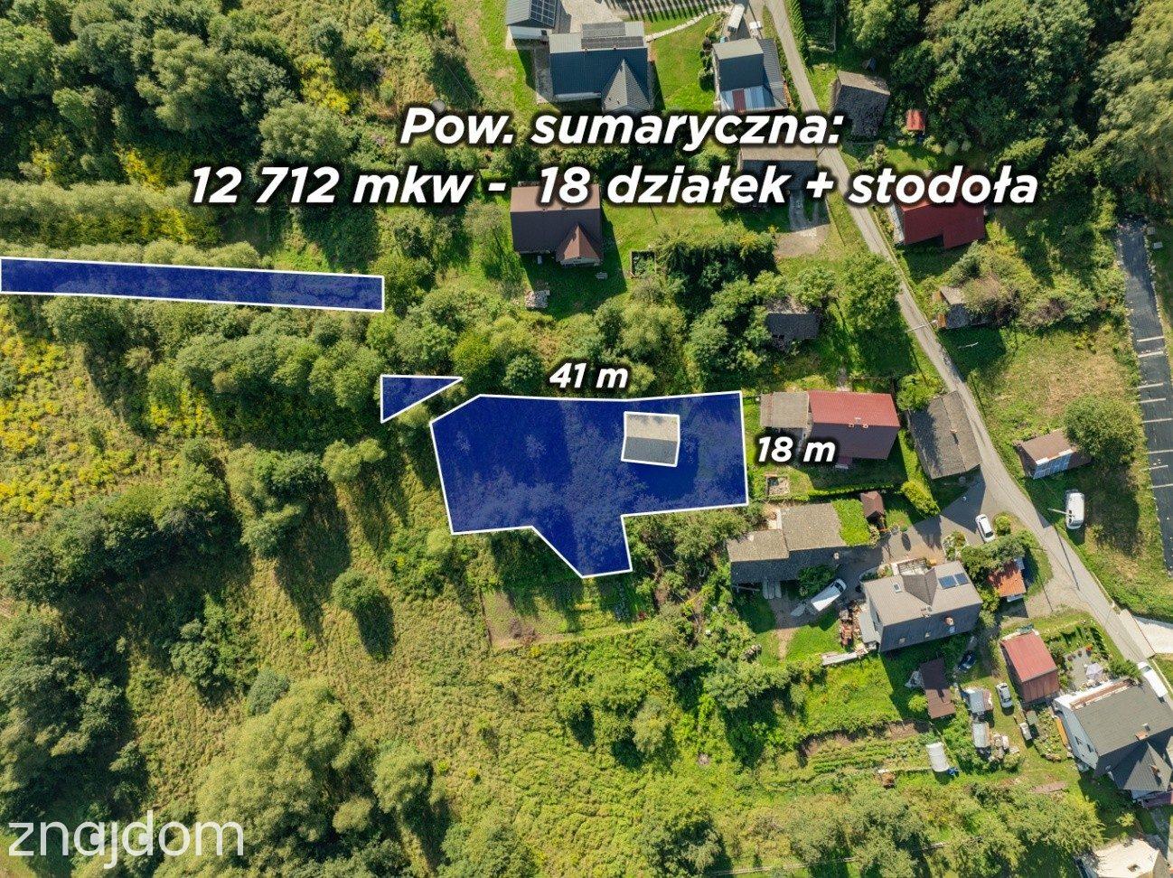 18 działek Koziniec 1,27 ha | MN + las | Jezioro Mucharskie - zdjęcie 8