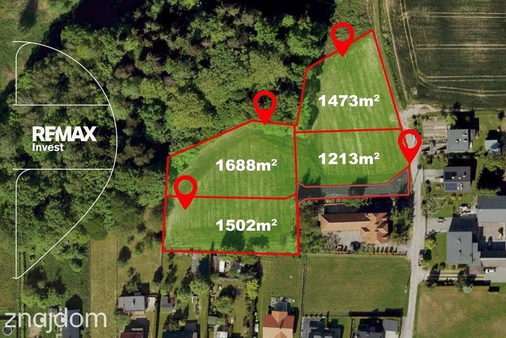 Działka z WZ pod dom 130-150 m2