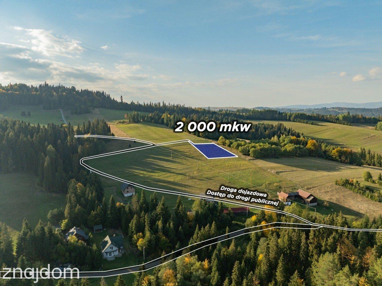 Działka budowlana - Łapsze Niżne - 2000m2 - zdjęcie 26