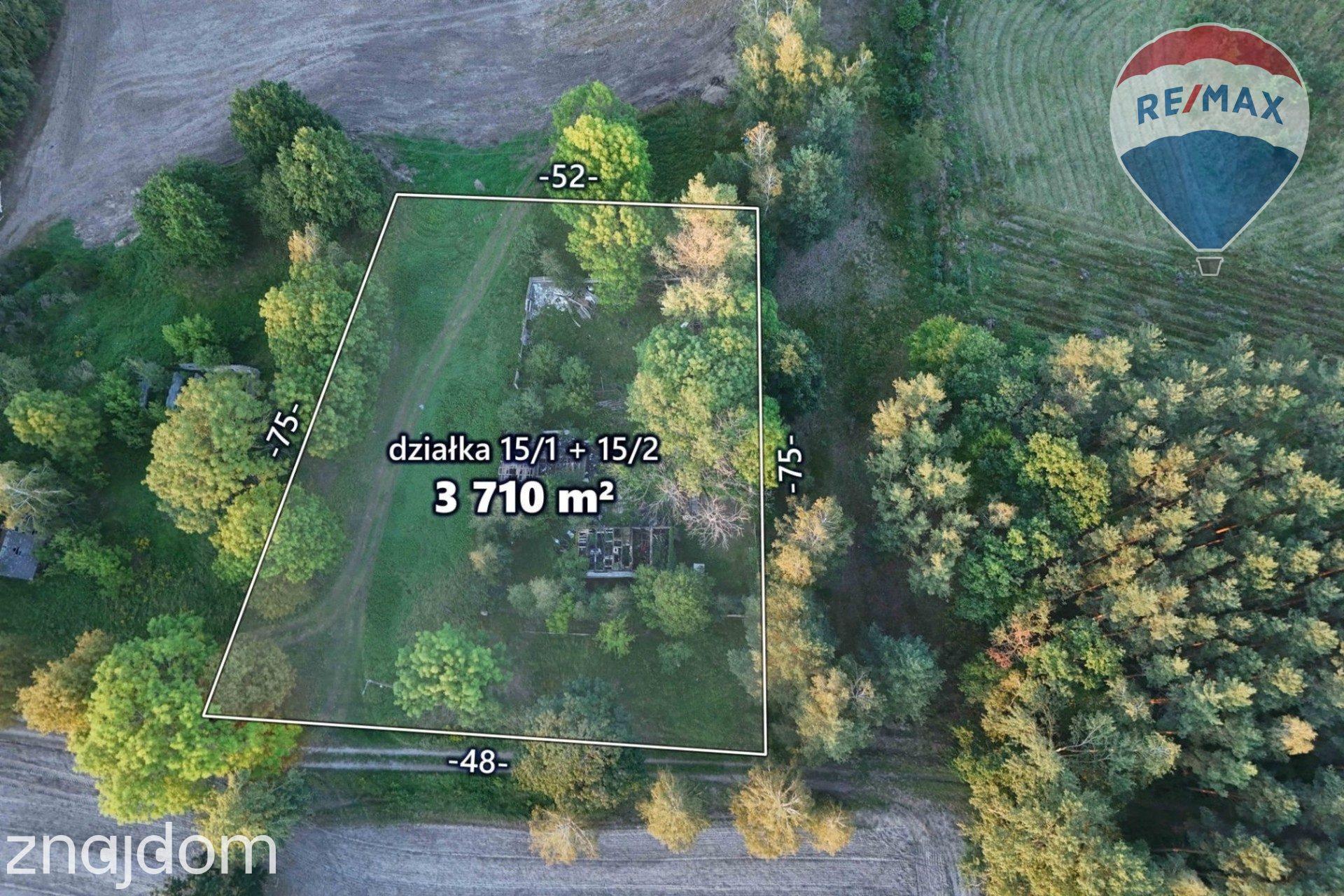 Siedlisko na skraju lasu | 3700 m² | Tomaszew, gm. Wiskitki - zdjęcie 2