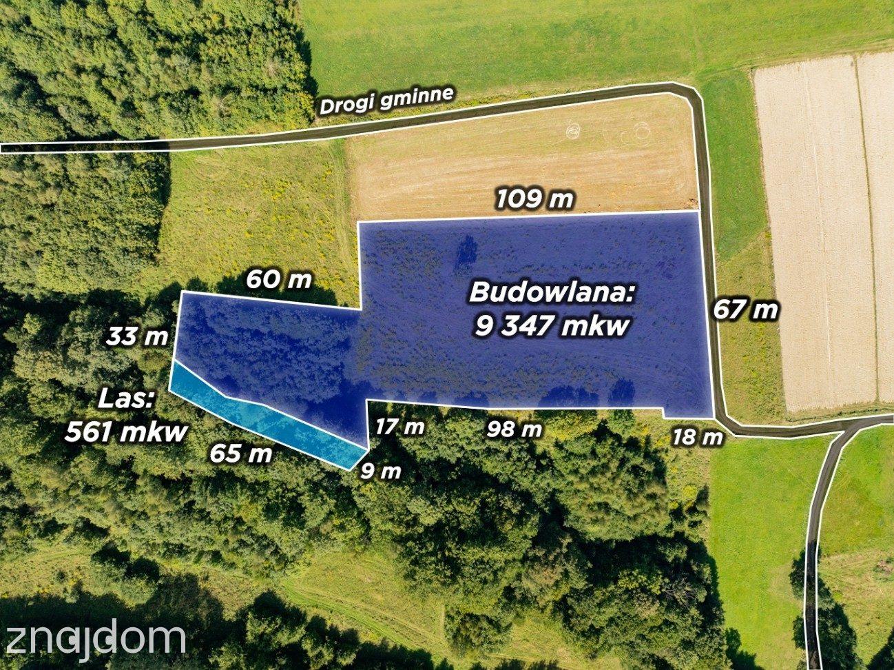 9 908 m² | zabudowa mieszkaniowa jednorodzinna | Skawinki - zdjęcie 4
