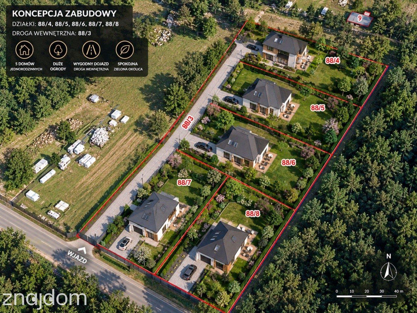 Działka | Gryfice | las | Hossoland 800-1200m²