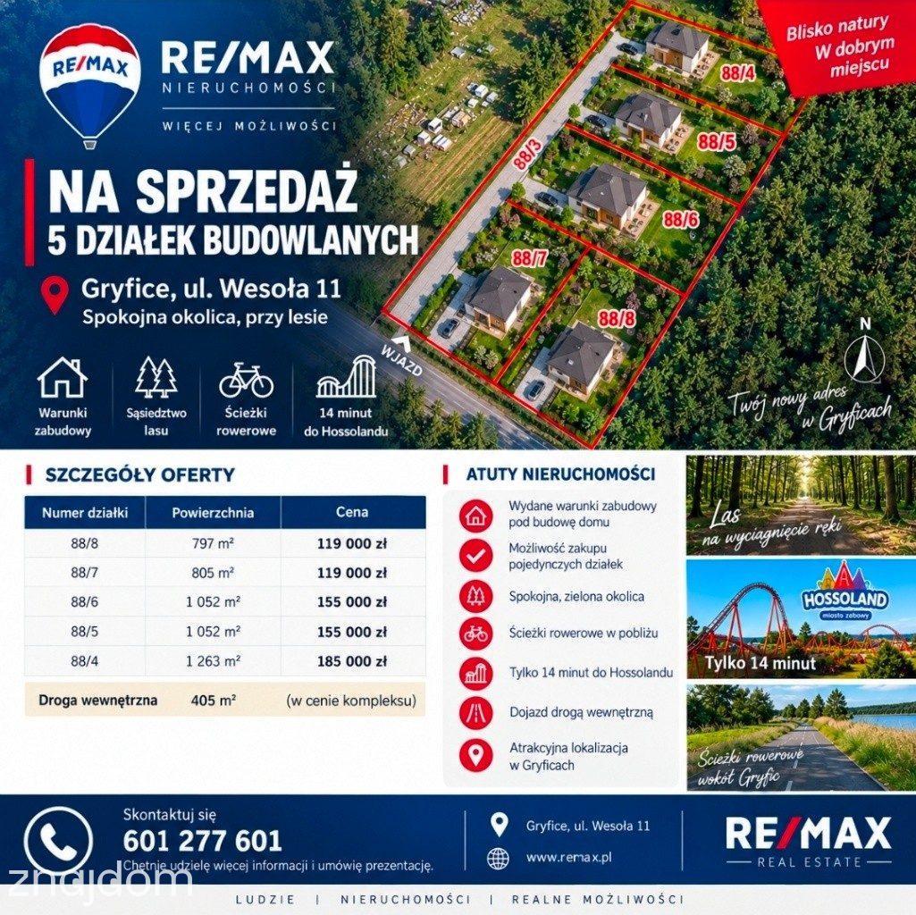 Działka | Gryfice | las | Hossoland 800-1200m² - zdjęcie 3