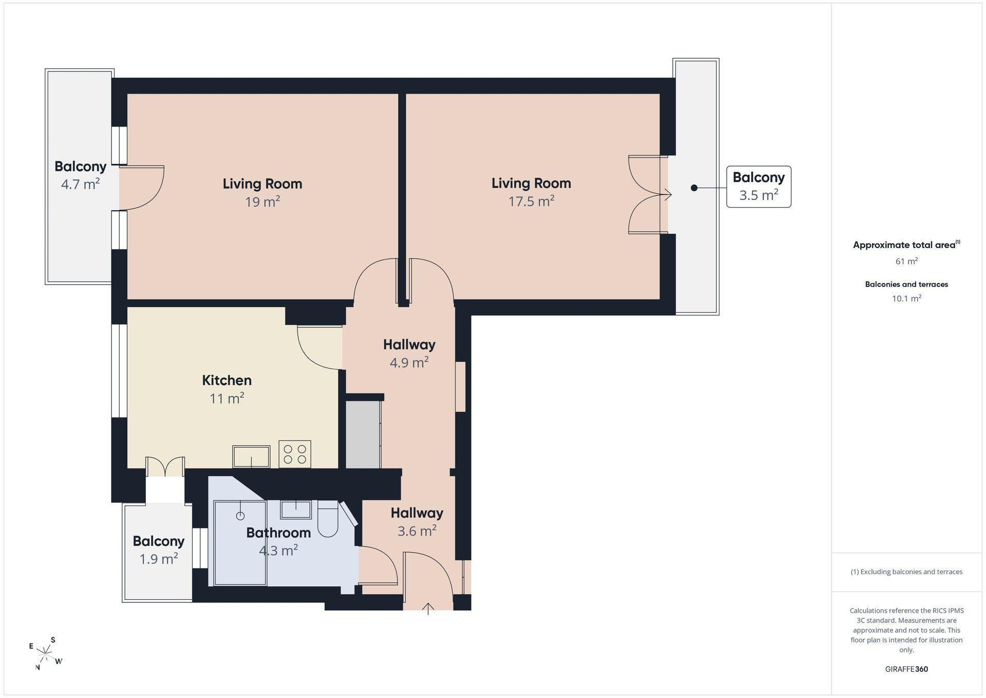 Sopot, Dolny Sopot – mieszkanie 61 m², 3 balkony, blisko SKM! - zdjęcie 10