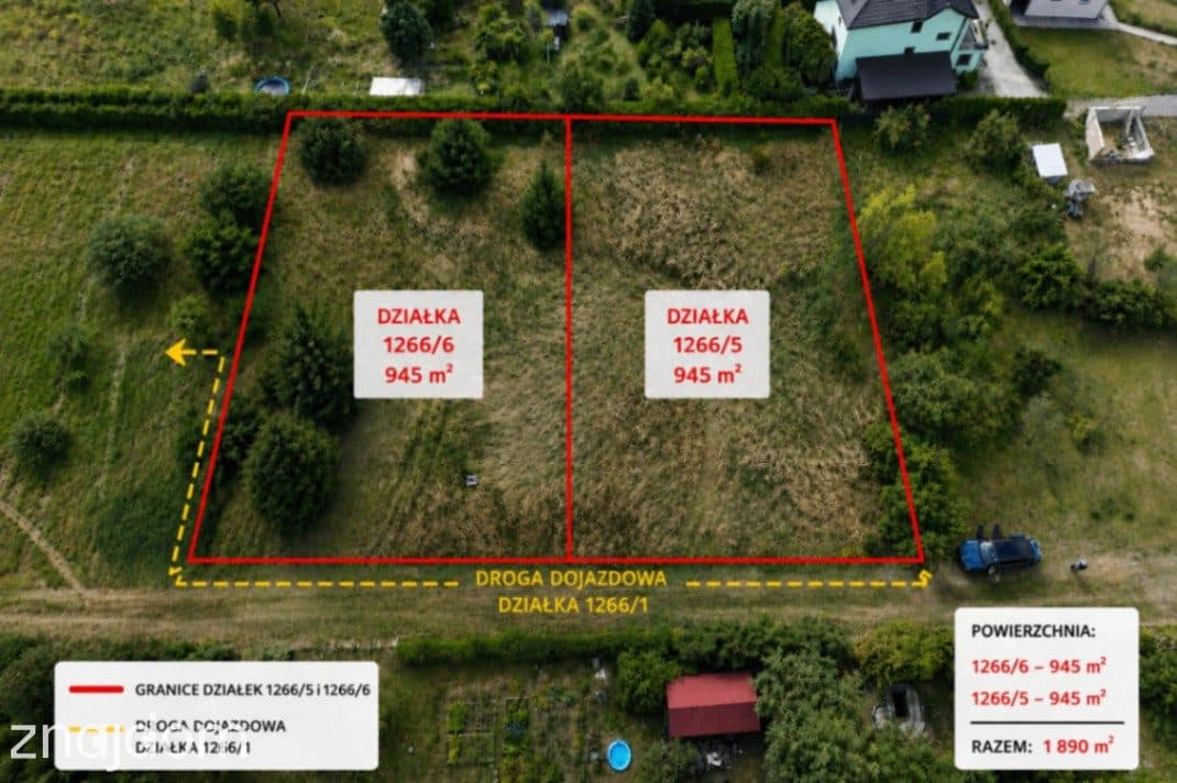 Działka budowlana, Dolice, powiat stargardzki -945 m2, 195 999 PLN - zdjęcie 4