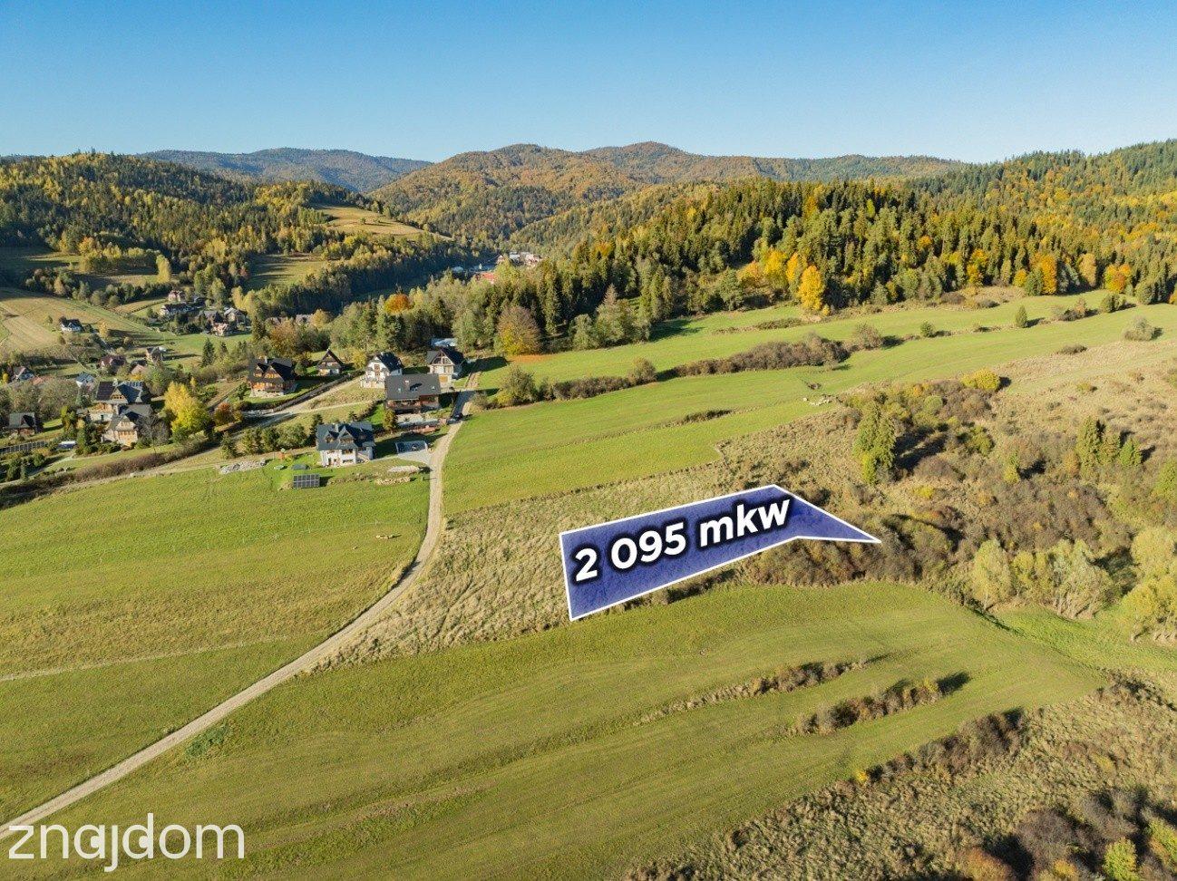 Działka budowlana w Łopusznej z widokiem na Tatry - zdjęcie 2