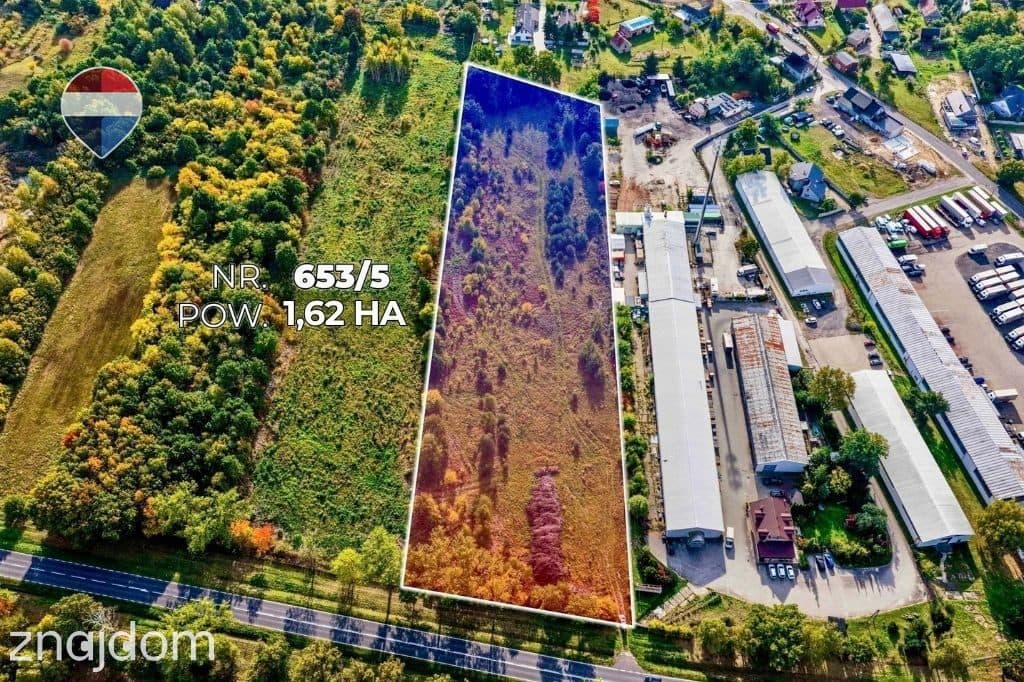 Teren inwestycyjny 1,62 ha przy DK27