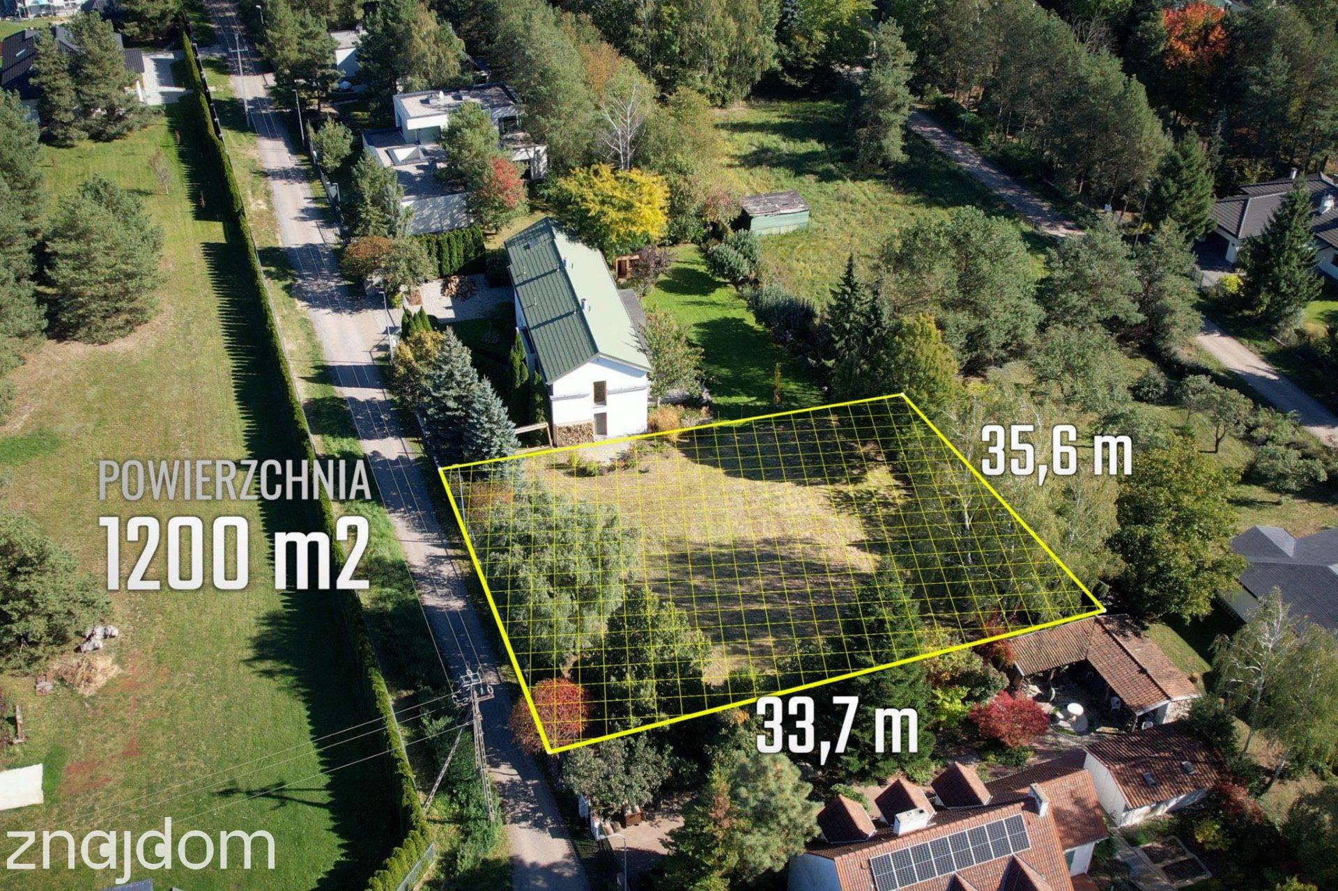 Działka budowlana 1200 m2 w zielonej miejscowości Parcela-Obory