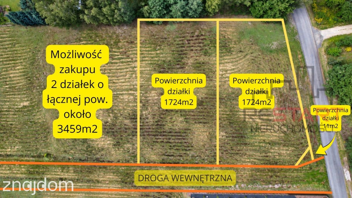 Duża działka budowlana 1724 m² | Makówka - zdjęcie 9