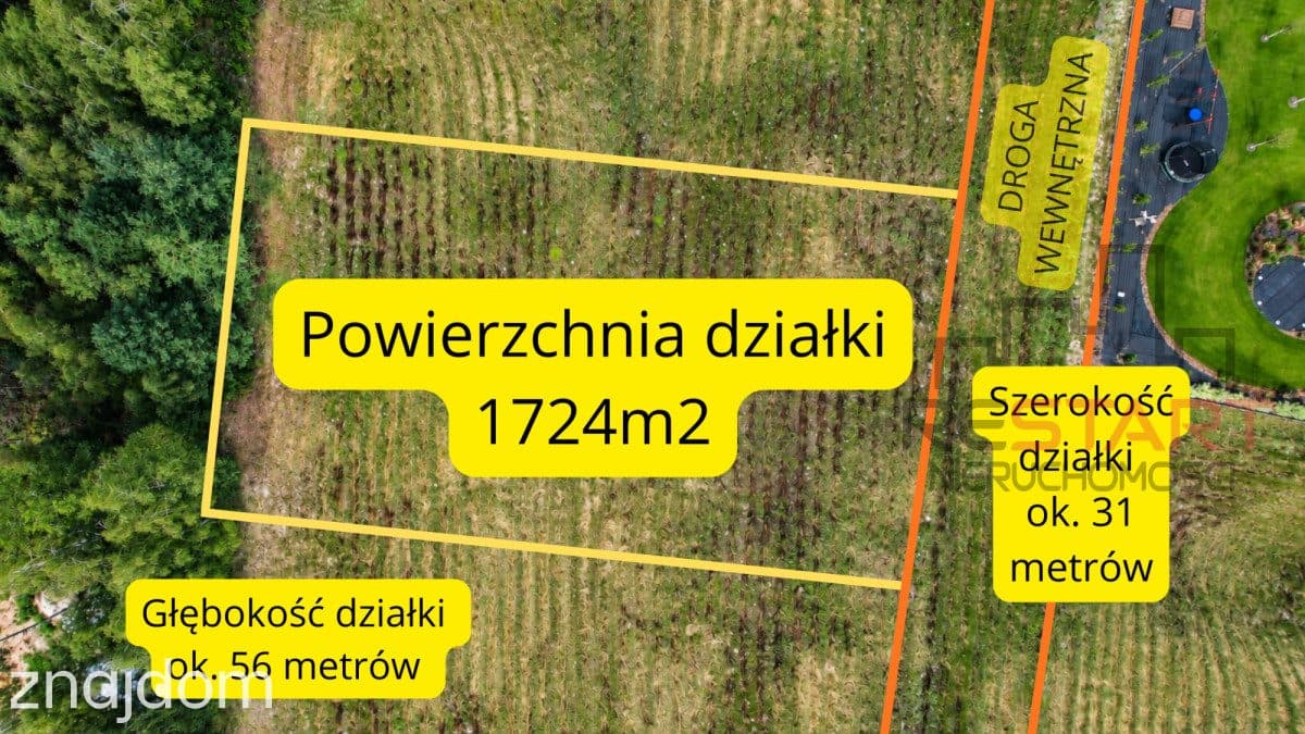 Duża działka budowlana 1724 m² | Makówka - zdjęcie 8