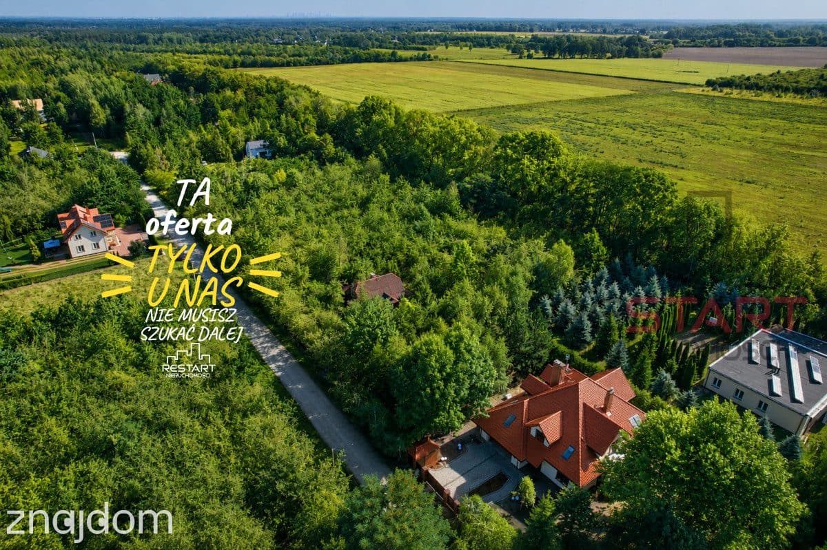 Działka 2042 m² ze starym sadem i dom - Książenice