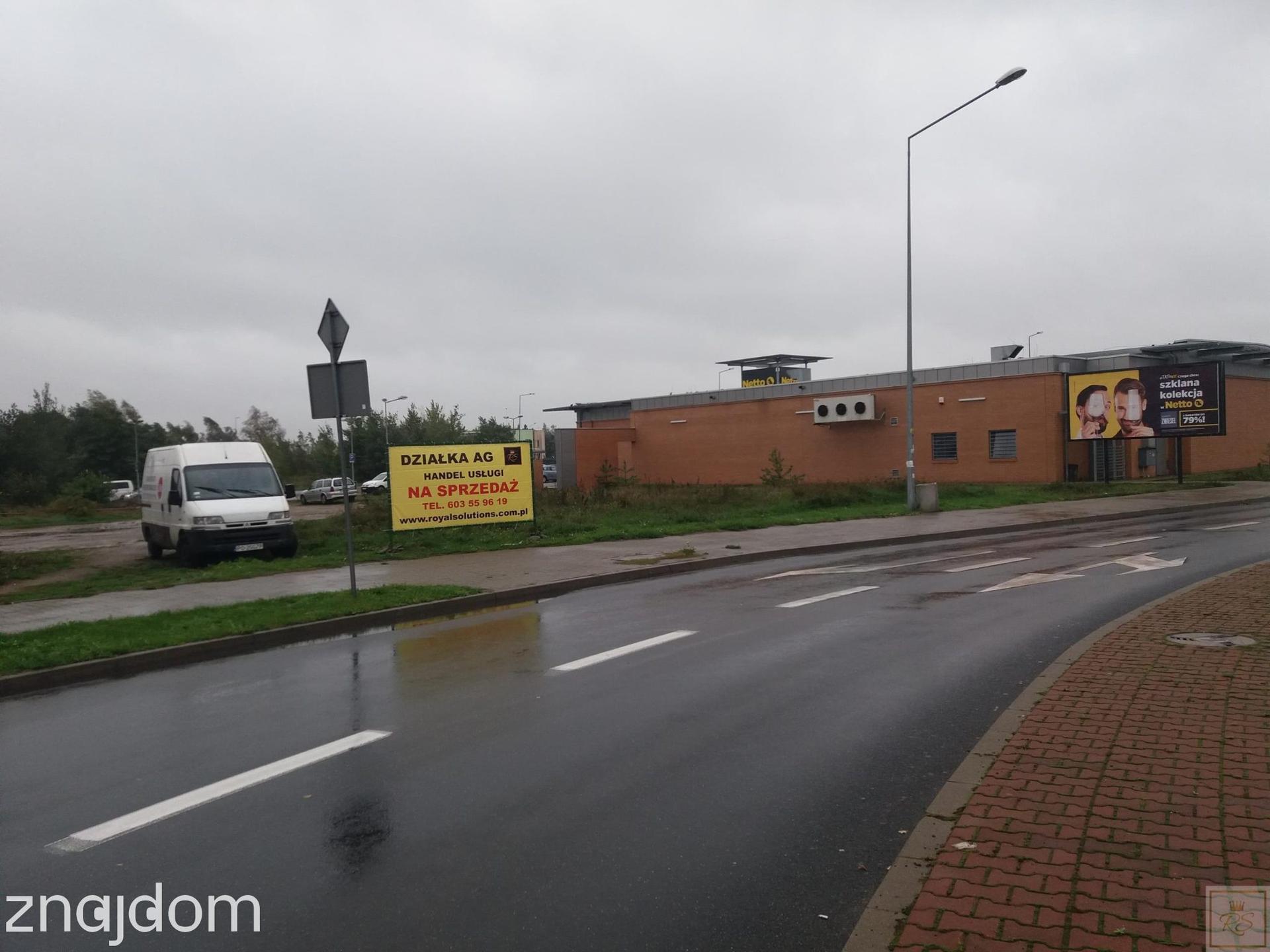 Poznań Ławica działka AG handel usługi