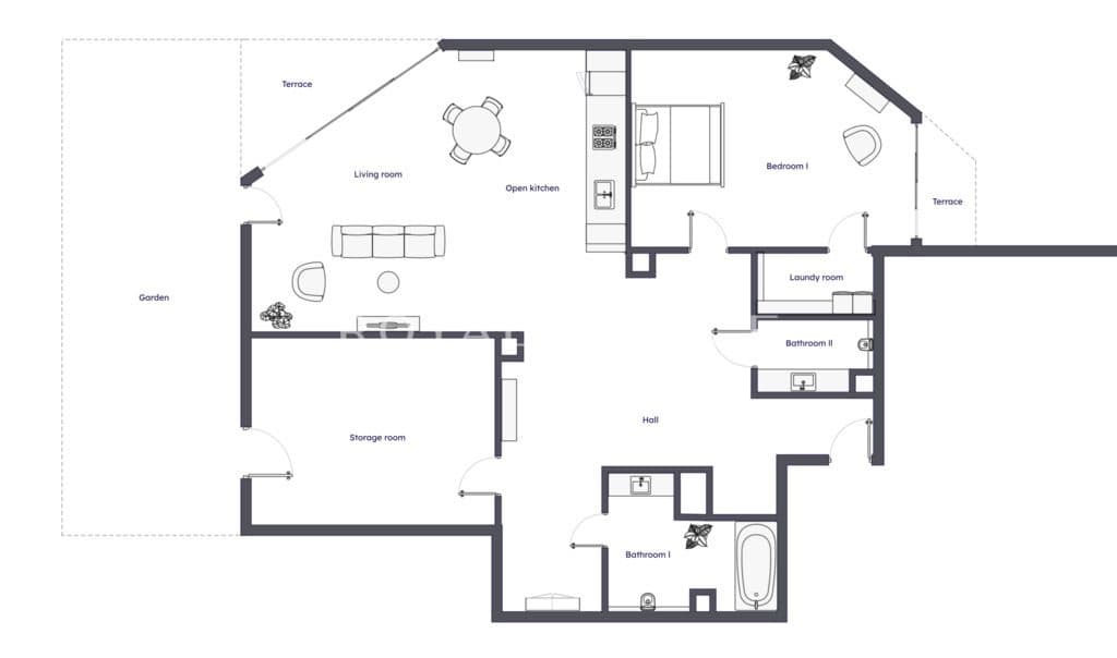 Apartament na Woli Justowskiej z ogrodem - zdjęcie 11