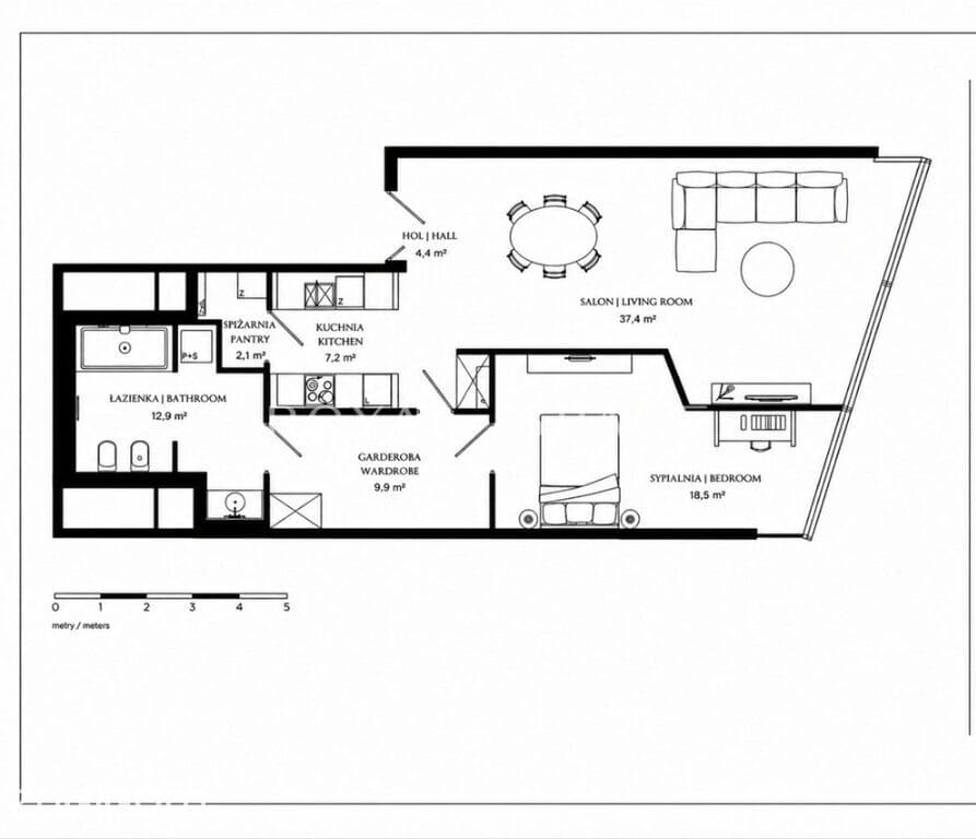 Apartament w Złota 44 z widokiem na PKiN - zdjęcie 17