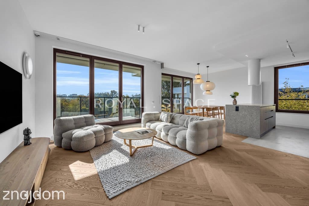 Luksusowy apartament z tarasem i widokiem na park