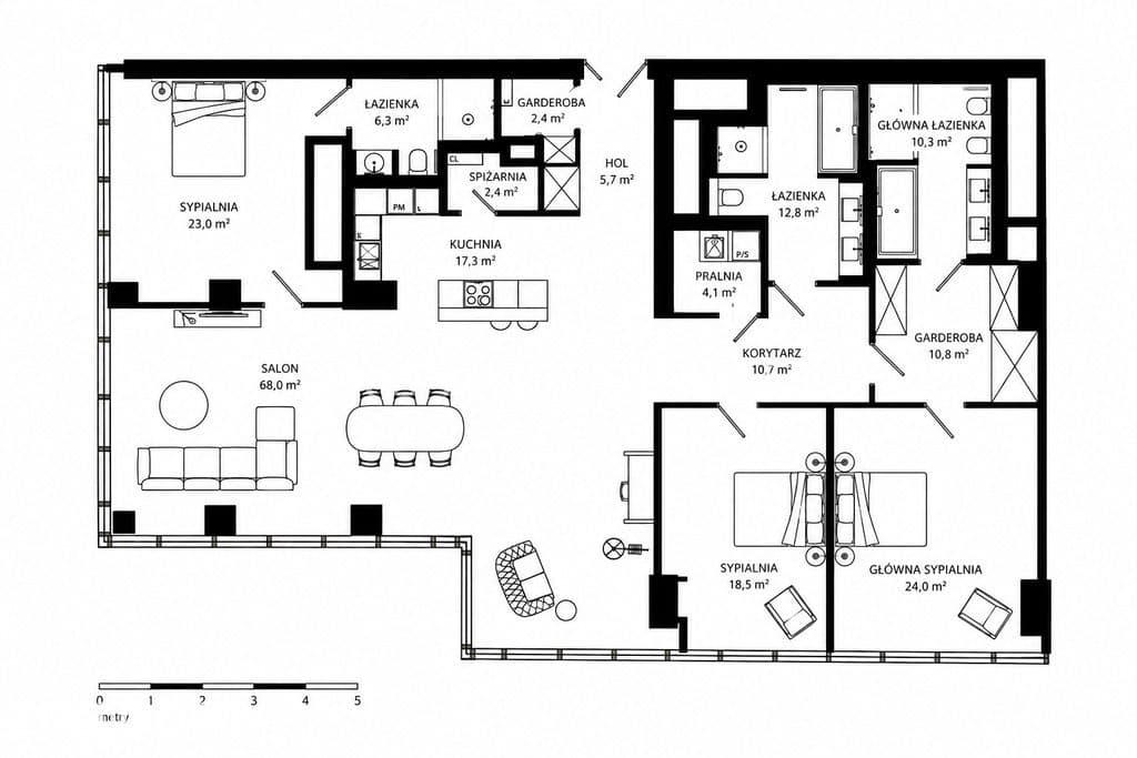 Przestronny jasny apartament na Złotej 44! - zdjęcie 20