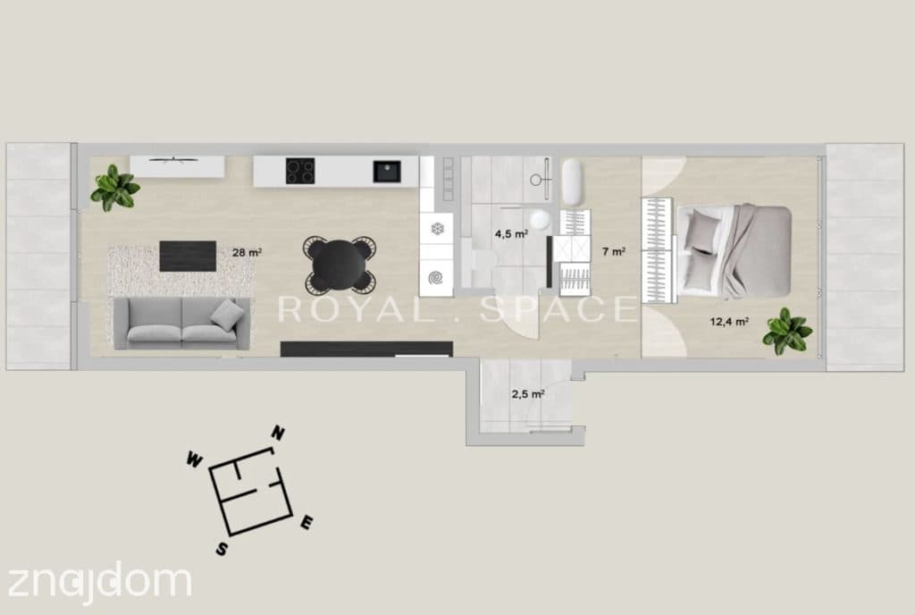 Apartament z garderobą na Wiślanych Tarasach - zdjęcie 18