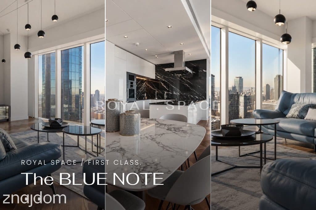 THE BLUE NOTE | Złota 44 | Narożny salon z panoramą miasta