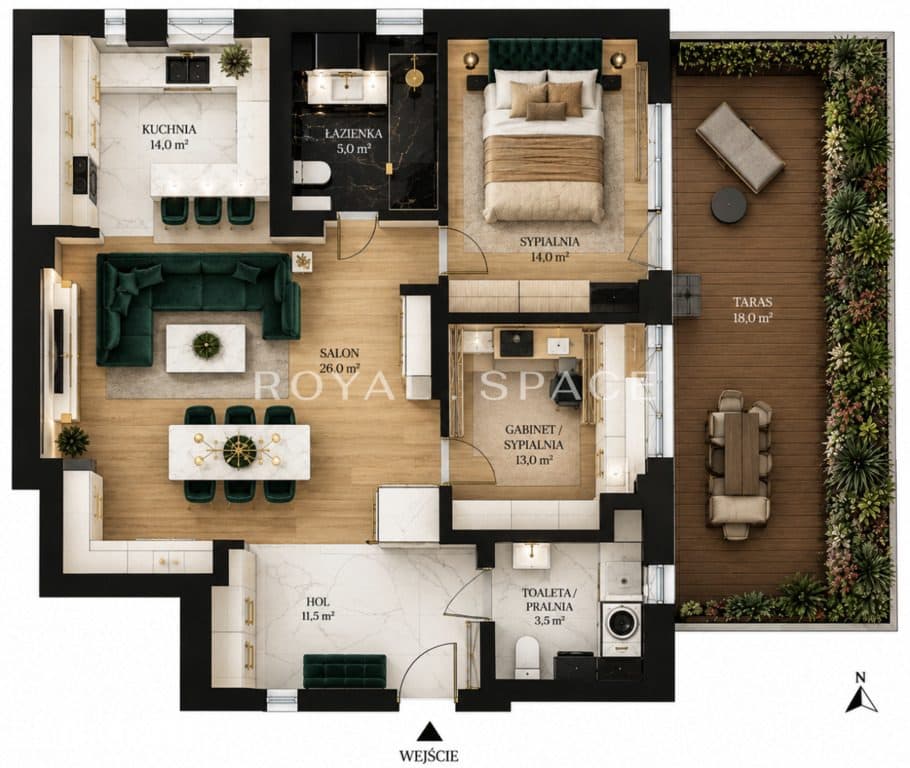 Luksusowy apartament | Prywatny taras | Mokotów - zdjęcie 20