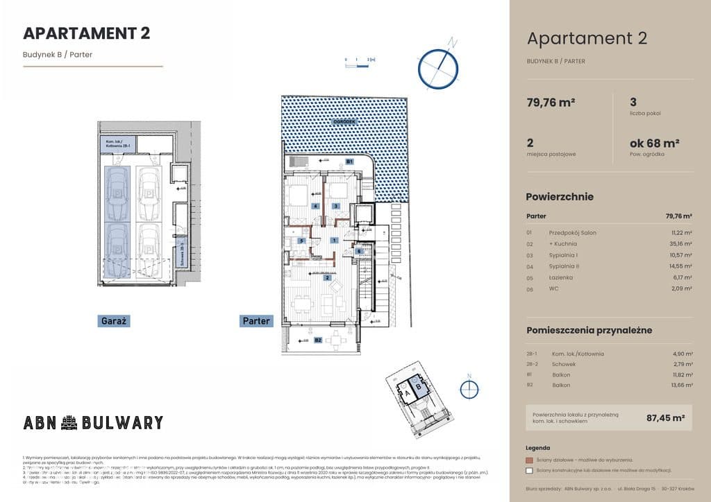 Wyjątkowy apartament z ogródkiem | Biała Droga 15 - zdjęcie 2
