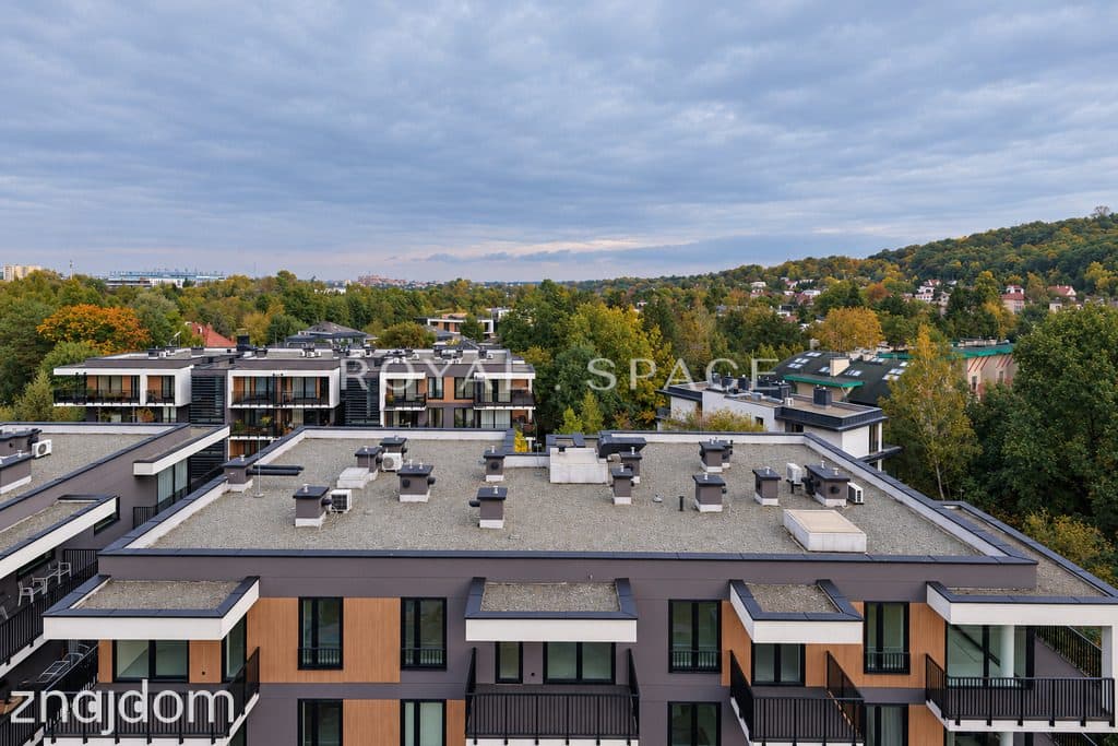 Penthouse z tarasem na dachu | widok na Las Wolski - zdjęcie 15