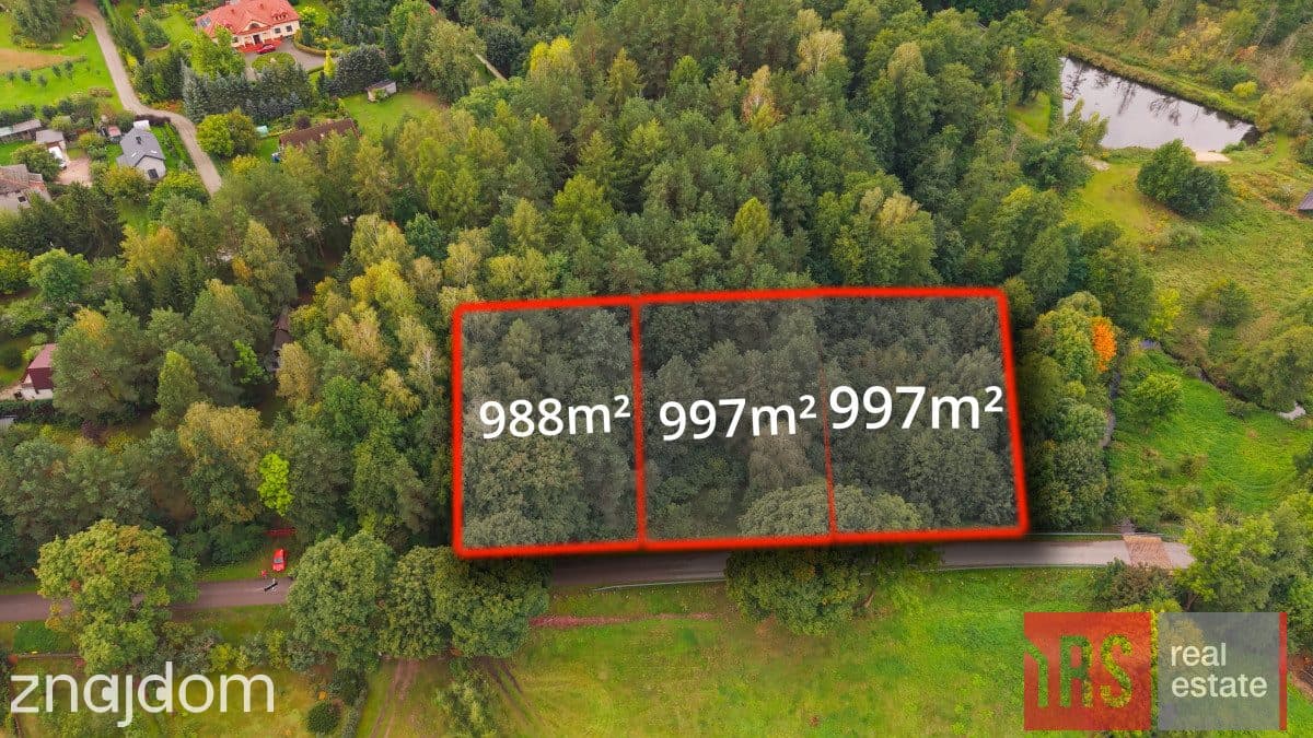 Działka budowlana 997 mkw - Radziejowice