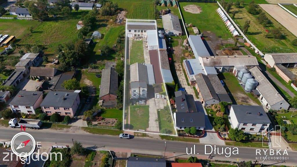 Dom, magazyny, biuro, działka 2533 m²