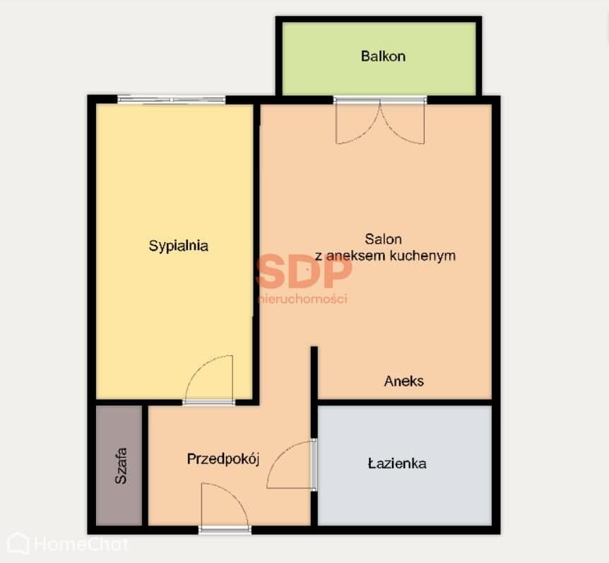 2 pokoje w spokojnej okolicy | 42,26 m2 | Nowe budownictwo