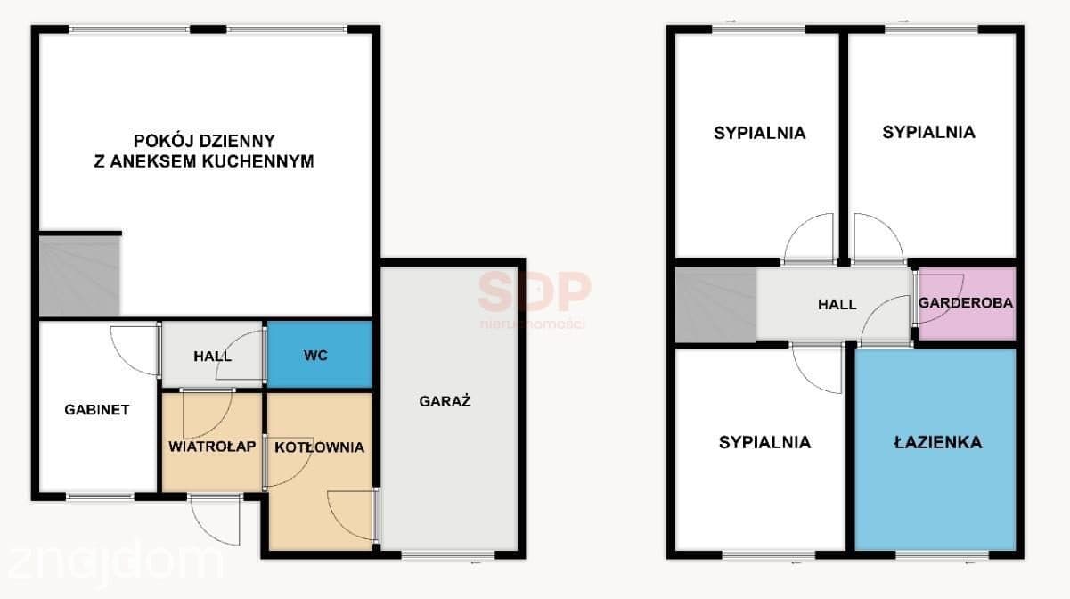 Bliźniak 140 m2, działka 450 m2. Stan deweloperski. - zdjęcie 11