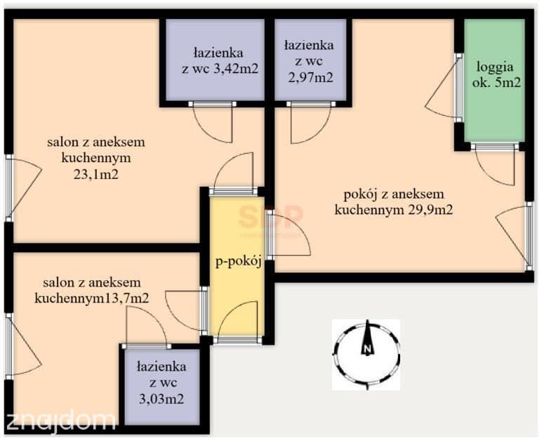 3 kawalerki. Centrum Wrocławia Kępa Mieszczańska. - zdjęcie 3