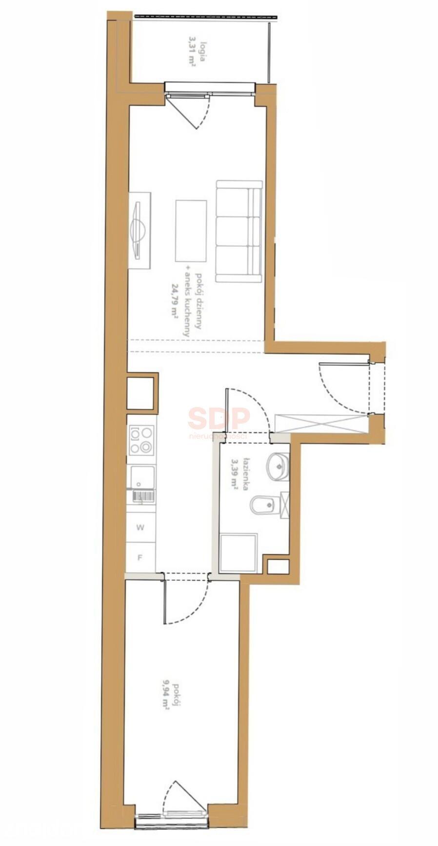 2-pokojowy apartament w sąsiedztwie odrestaurowanych kamienic. - zdjęcie 14