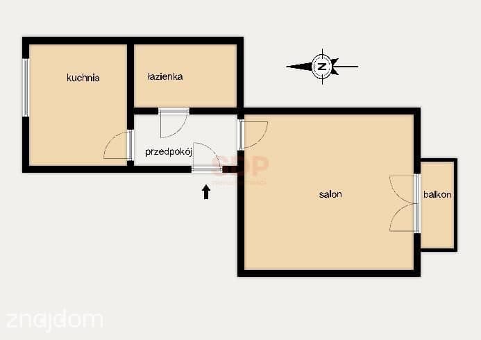 Kawalerka przy Rynku, os. kuchnia, balkon, piwnica - zdjęcie 4