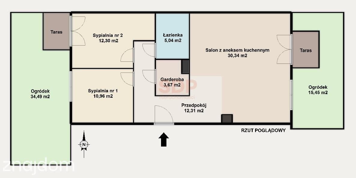 3-pok.|2 ogródki|przy parku|Port Popowice - zdjęcie 3