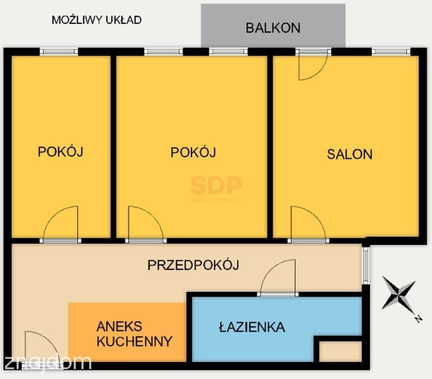 3 pokoje|balkon|klimatyzacja|Blisko centrum - zdjęcie 9