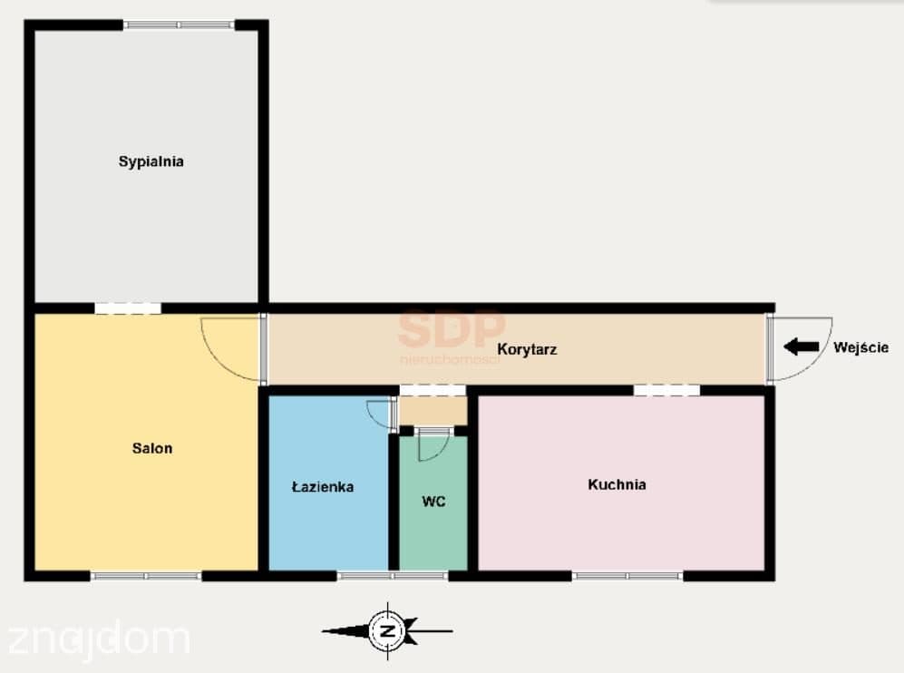 Przestronne 2 pokoje na Stokach | 61,59m2, 1 piętro, duża piwnica - zdjęcie 13