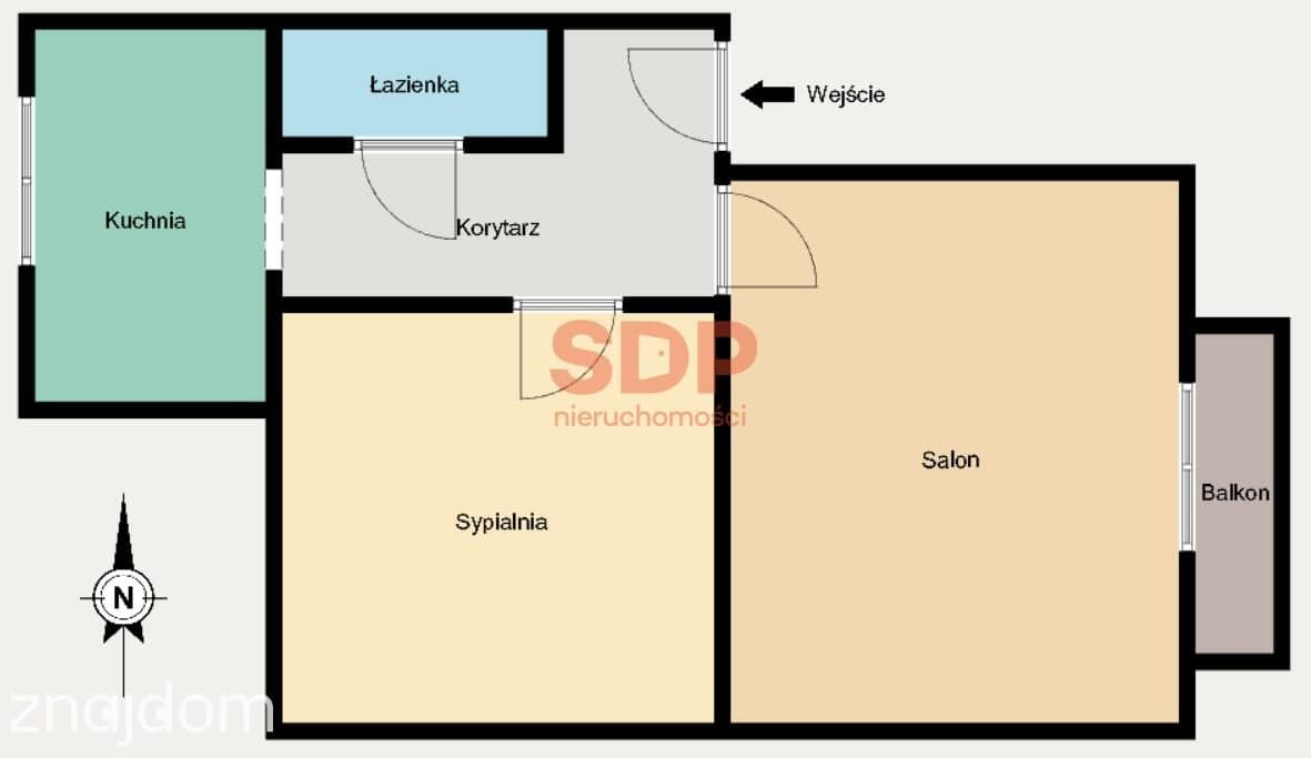 2 pokoje po remoncie w cegle | 57,6 m2 | blisko Manufaktury - zdjęcie 13
