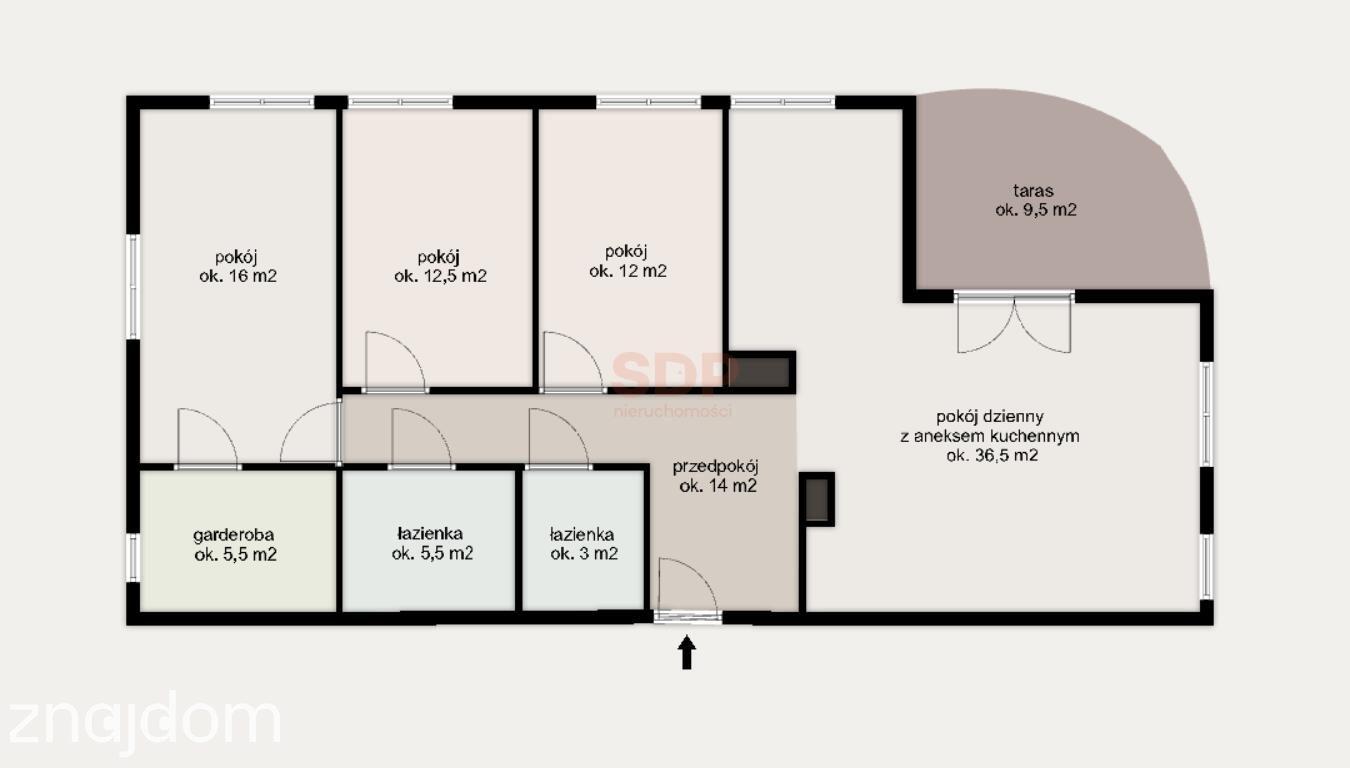 Apartament na 13 piętrze z widokiem – 4 pokoje z garderobą, tarasem - zdjęcie 4