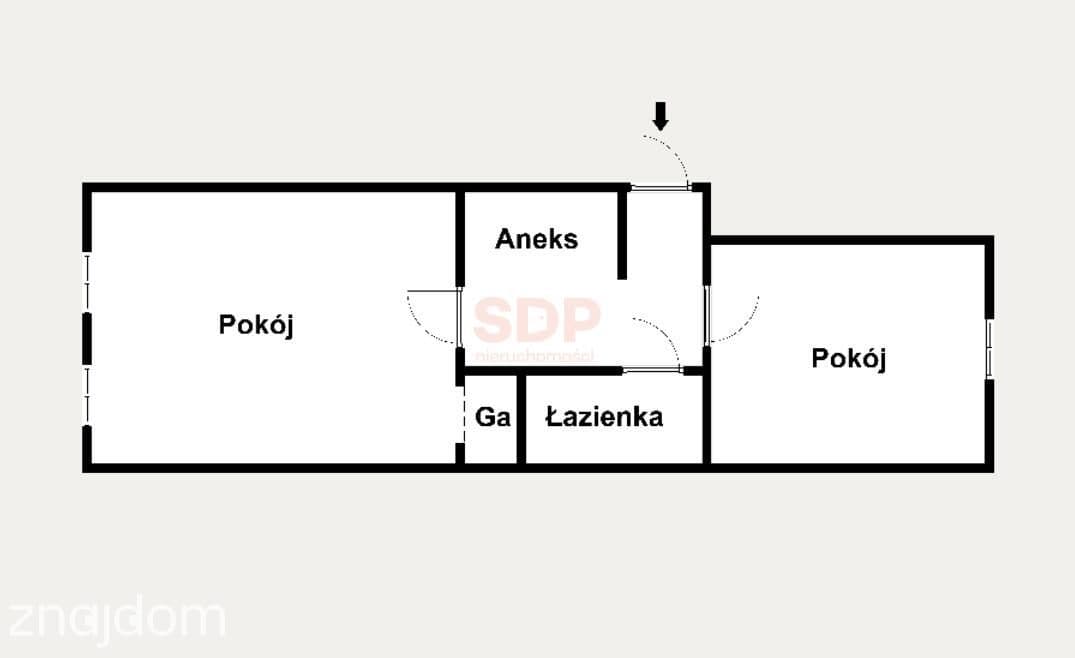 Łukasińskiego | 51,8m2 | 2 pokoje | 3p - zdjęcie 5
