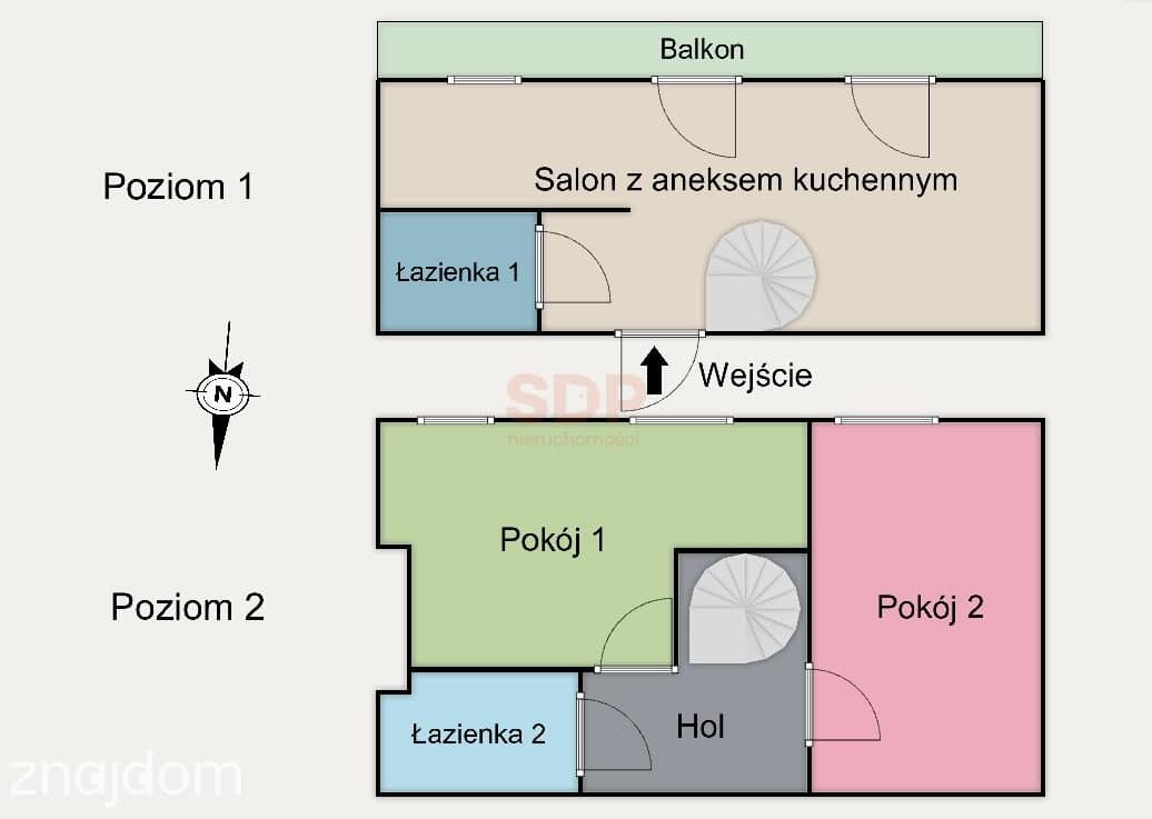 Nowoczesne mieszkanie dwupoziomowe w sercu Łodzi z miejscem garażowym - zdjęcie 13