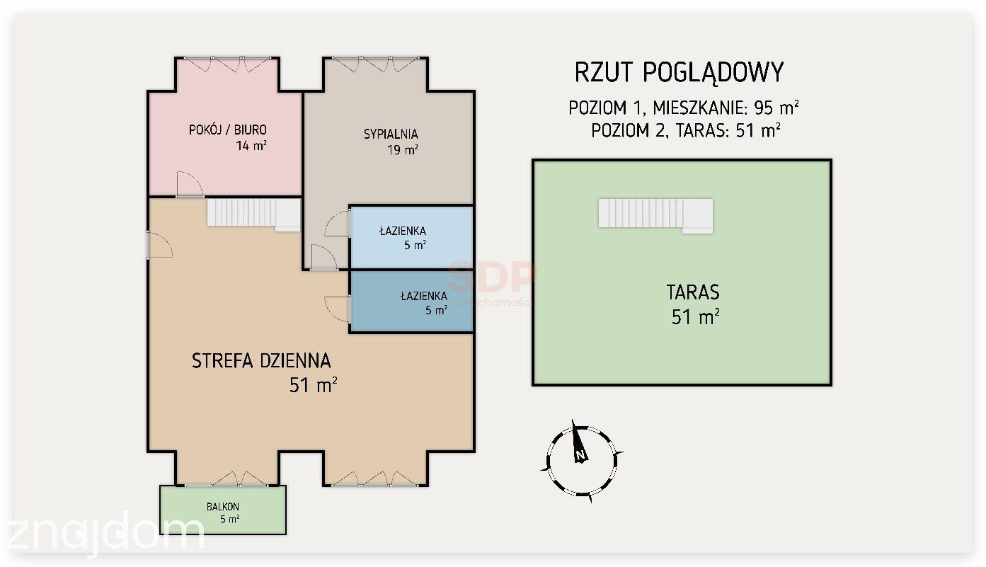 50 m2 salonu i tyle samo prywatnego tarasu na dachu kamienicy. - zdjęcie 8