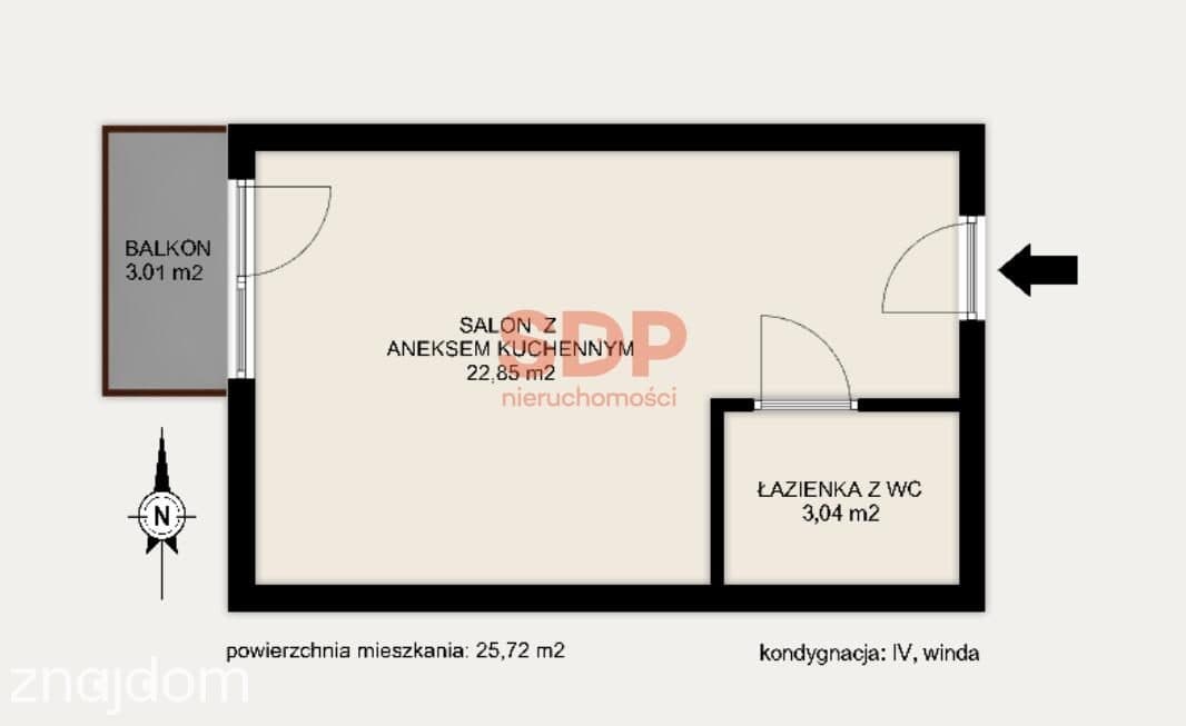Kawalerka z miejscem postojowym w CENTRUM! - zdjęcie 6