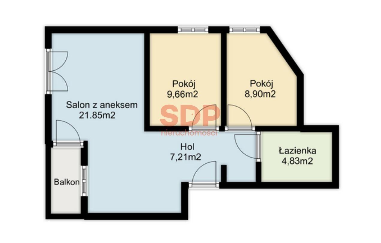 Słoneczne 3 pokoje | 52,45 m² | Południk 17 | wykończenie wg. projektu - zdjęcie 8