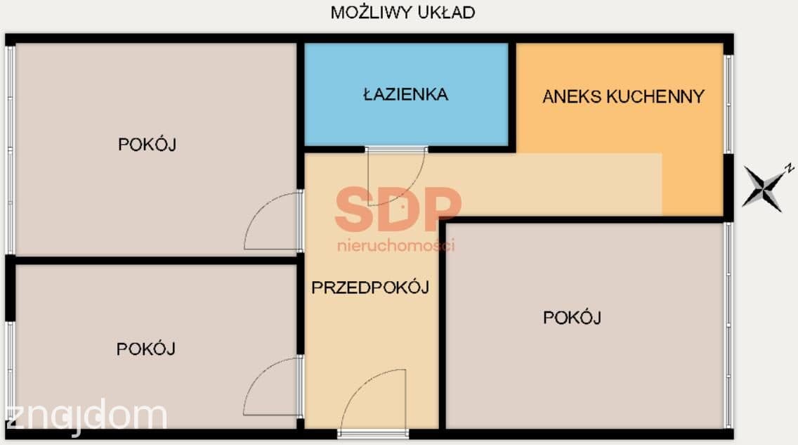 Jasne 3 pokoje | Borek | Dwustronne | Widok + zieleń - zdjęcie 10