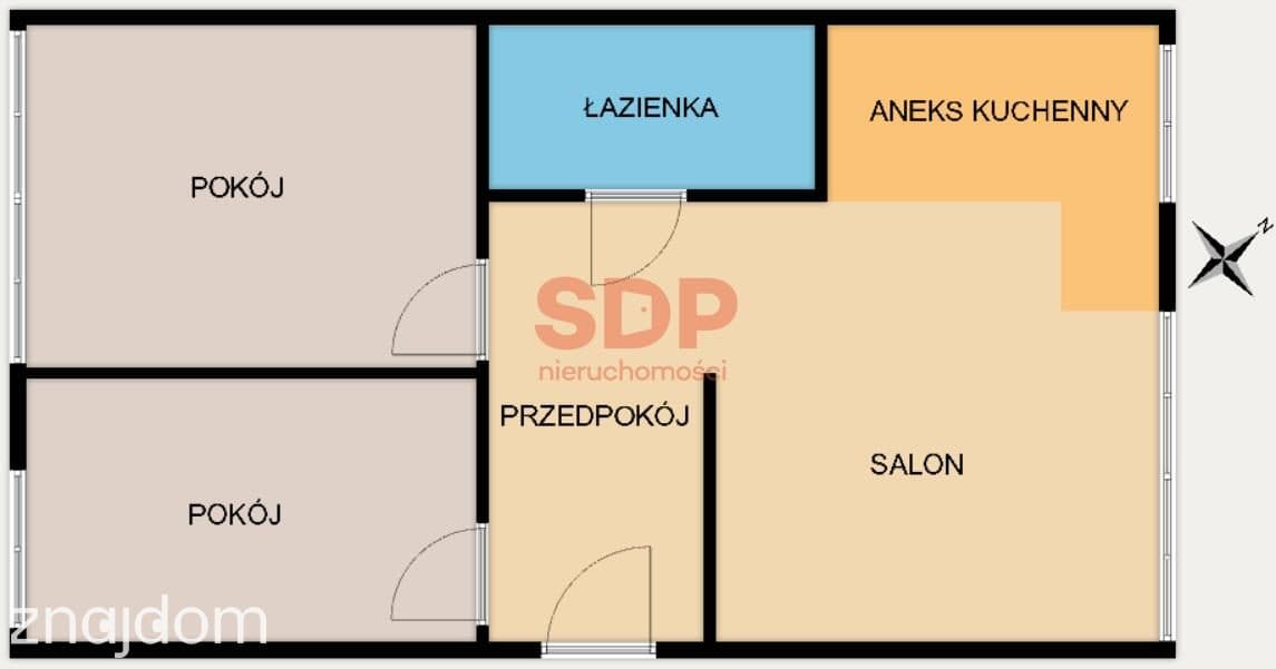 Jasne 3 pokoje | Borek | Dwustronne | Widok + zieleń - zdjęcie 9