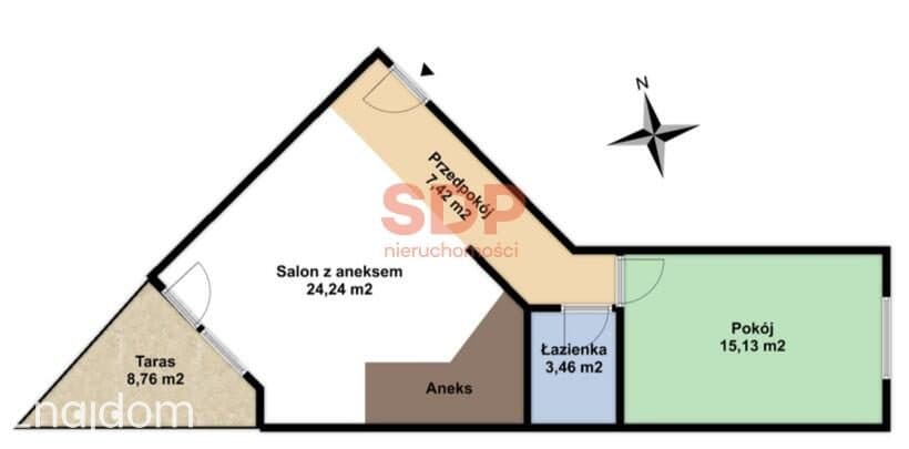 Słoneczne 2 pokoje z tarasem | zielona i spokojna okolica | Ołtaszyn - zdjęcie 2