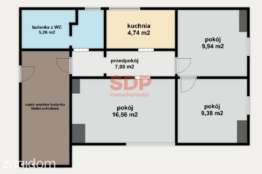 3 pokoje na Krzykach - zdjęcie 2
