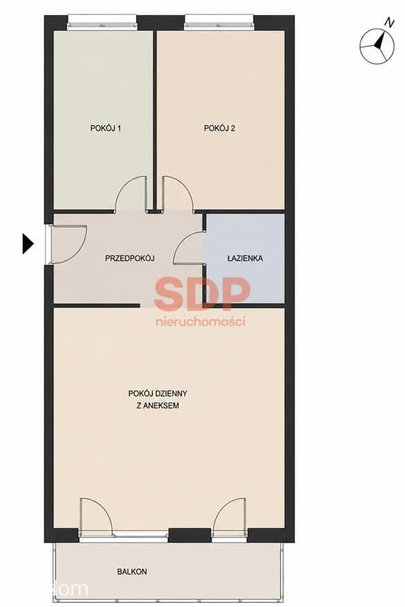 3 pokoje | dwustronne | balkon od południa - zdjęcie 3