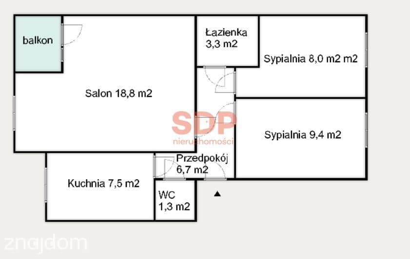 słoneczne 3 pokoje na Oporowie - zdjęcie 2